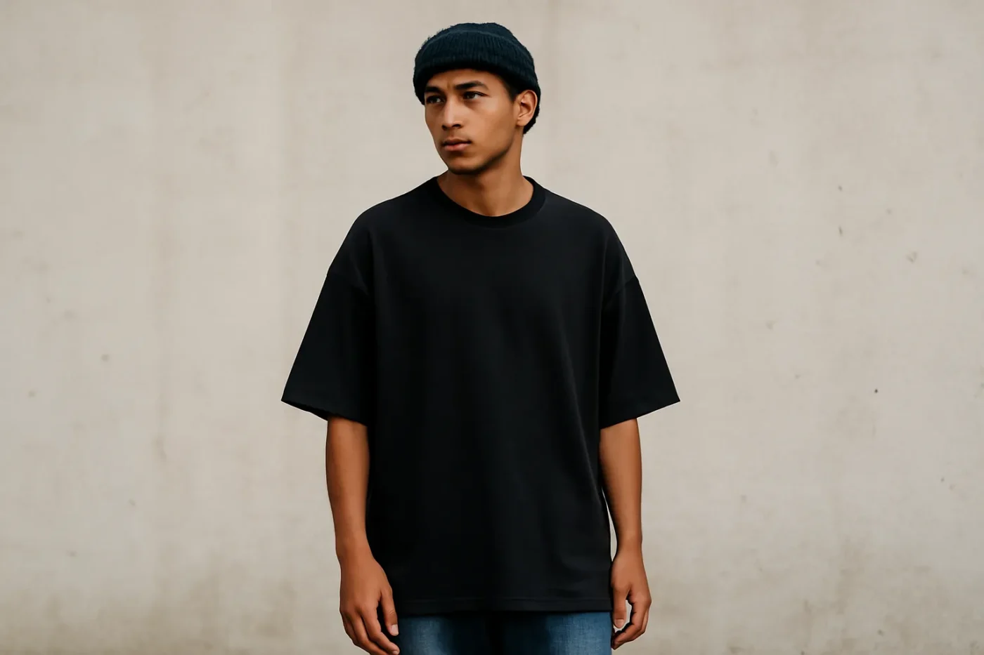 Hình ảnh thời trang nam đẹp phong cách street style áo thun oversize