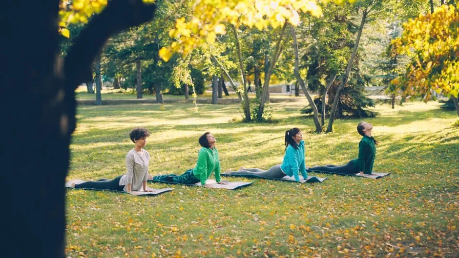 Các hình ảnh yoga đẹp theo chủ đề bốn mùa trong năm