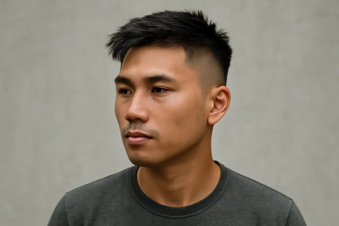 Nam giới trẻ với tóc undercut ngắn gọn gàng